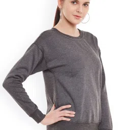 Belle Fille Grey Full Sleeves Sweatshirt image 3