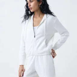 studiofit women Studiofit by Westside White Textured Jacket-picture-22
