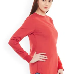Belle Fille Red Full Sleeves Sweatshirt image 3