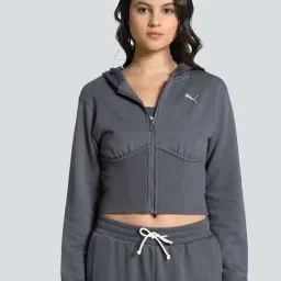 Puma Grey Cotton Hoodie-image-38