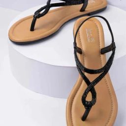 Inc.5 Women's Black T-Strap Sandals-picture-22