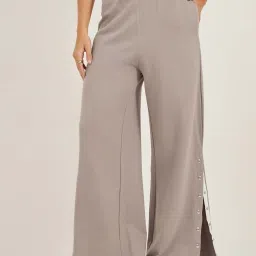 Styli Grey Solid Track Pants image 1