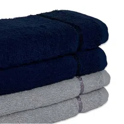 CORE Designed By Spaces Seasons Best Blue & Grey Cotton 380 GSM Hand Towels - Set of 4 image 4