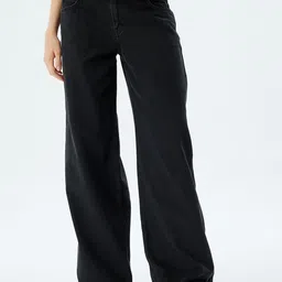 Koton Women Straight Fit Chinos Trousers-image-43