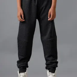 Under Fourteen Only Boys Grey Cotton Joggers-image-35