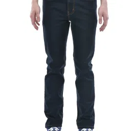 NUMERO UNO Dark Blue Slim Fit Lightly Washed Jeans image 1