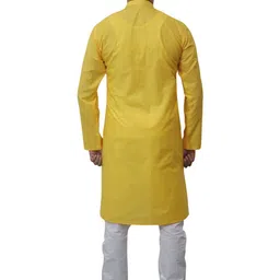 Wallaby Men Embroidered Regular Thread Work Pure Cotton Kurta with Pyjamas image 2