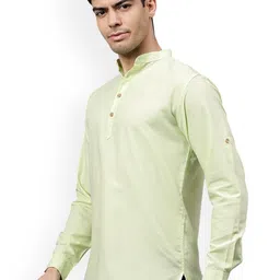 univibe Men Band Collar Kurta image 5