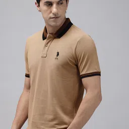 U.S. Polo Assn. Polo Collar Pure Cotton Slim Fit T-shirt-picture-22