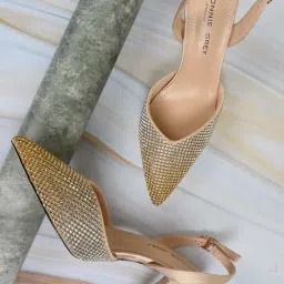 Ronnie Grey Women's Golden Back Strap Sandals image 1