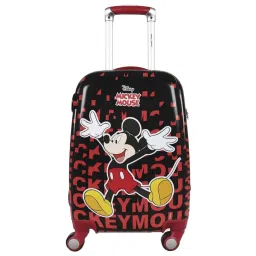 Humty Dumty Mickey Mouse Red & Black Small Hard Cabin Trolley Bag -40.64cm image 1