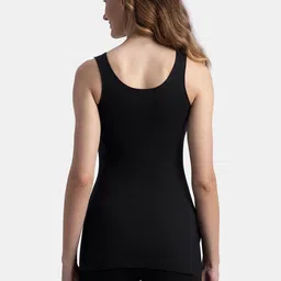 Jockey Women Ribbed Antimicrobial Super Combed Cotton Rich Brushed Fabric Thermal Tank Top image 3