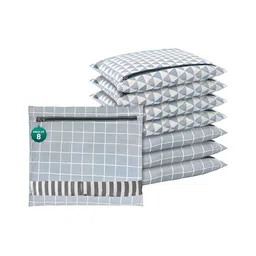 Aura Grey 8 Pieces Cotton Drawer Organisers-image-61