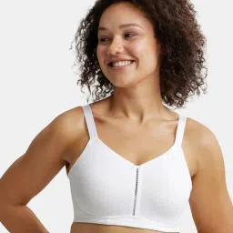 Jockey ES27 Women's Wirefree Non Padded Super Combed Cotton Full Coverage Minimizer Bra image 1