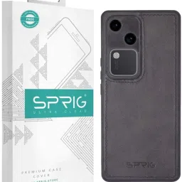 Sprig Back Cover for VIVO V30 (Black) image 1