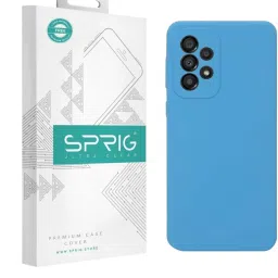Sprig Liquid Silicone Back Cover for SAMSUNG GALAXY A33 5G (Blue) image 1