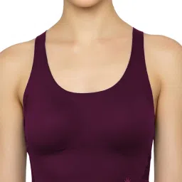 Triumph Maroon Half Coverage T-Shirt Bra image 4