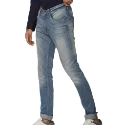 Jack & Jones Blue Cotton Skinny Fit Jeans image 3