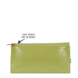 Baggit Green Solid Clutch image 3