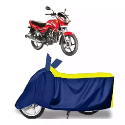Auto Pearl Bike Cover for Hero Achiever (Yellow & Blue)-picture-38