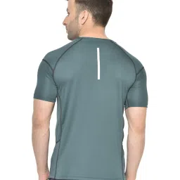 Chkokko Bottle Green Regular Fit Sports T-Shirt image 2
