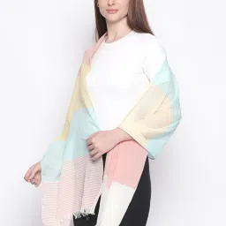 Style Quotient Multicolor Striped Stole image 2