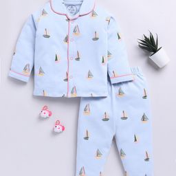 Clt.s Kids Graphic Printed Pure Cotton Night suit-picture-21