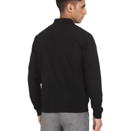 u.s. polo assn. Men Black Stand Collar Solid Jacket image 2