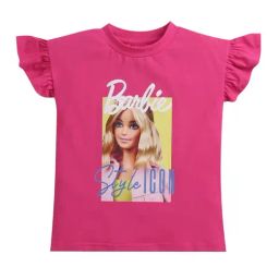 Tiny Girl Hot Pink Barbie Printed Top-picture-49