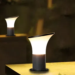 KINIS Grey & White Abstract Shaped Aluminium Outdoor Lamp image 4