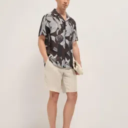 The Bear House Black Printed Regular Fit Shirt image 4