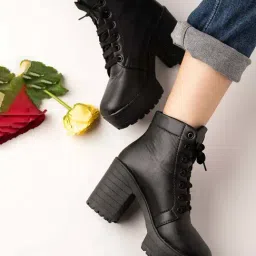 Shoetopia Kids Black Casual Boots-picture-24