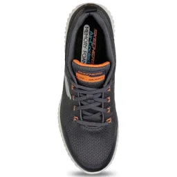 Skechers Men's ELITE FLEX PRIME-TAKE OVER Charcoal Orange Casual Lace Up Shoe image 4