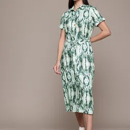 The Roadster Lifestyle Co. Printed Shirt Midi Dress-picture-19
