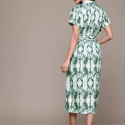 The Roadster Lifestyle Co. Printed Shirt Midi Dress image 2