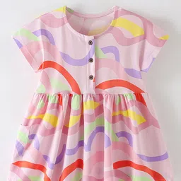 Xsole Girls Graphic Printed Fit & Flare Dress-picture-37