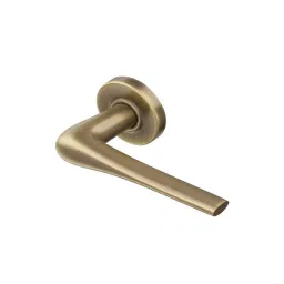 Ebco Mortise Door Handle Brass Zen On Rose 5 Antique Brass Finish and ⌀50 mm Keyhole, MDHBZ-KH50-R5-AQ-picture-20