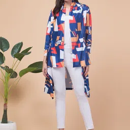 Funday Fashion Abstract Printed Open Front Shrug-image-15