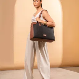 ZOUK Women Textured Structured Shoulder Bag-image-16