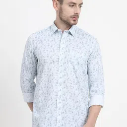 JADE BLUE Men Slim Fit Floral Opaque Printed Casual Shirt-image-53