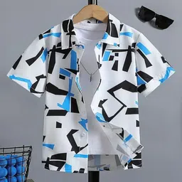 Maitri Fashion Unisex Kids Relaxed Printed Casual Shirt-picture-38