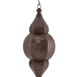 Homesake Copper Moroccan Hanging Lamp - Set of 1 image 2