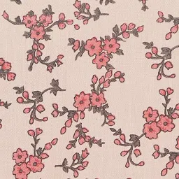 Clovia Pink & Beige Floral Print Cami Top & Shorts Set image 4