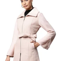 Global Republic Pink Regular Fit Coat image 3
