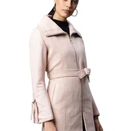 Global Republic Pink Regular Fit Coat image 4