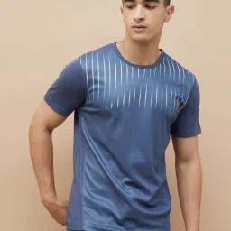 Fame Forever By Lifestyle Blue Regular Fit Printed T-Shirt image 1