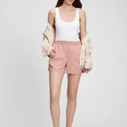 GAP Pink Solid Shorts image 4