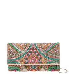 Accessorize London Multicolor Fabric Clutch image 1