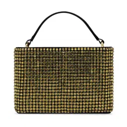 LAVIE LUXE Golden Embellished Small Bucket Bag image 2