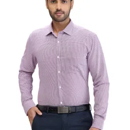 Park Avenue Violet Slim Fit Texture Shirt image 1
